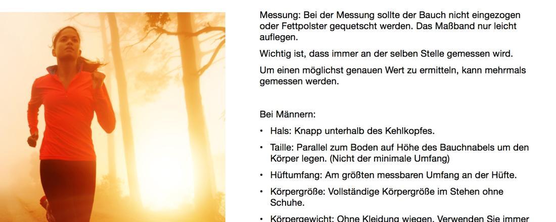 Numbers Vorlage Körperfett Anteil messen Tips