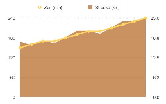 Numbers Vorlage Trainingsplan Detail Strecke Auswertung